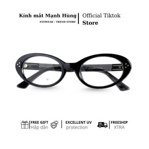 Gọng kính nữ CHILU form oval nhỏ nhắn – chất liệu nhựa dẻo siêu nhẹ khó gãy, đeo êm thoải mái, tôn nét thanh lịch chuẩn style Hàn Quốc